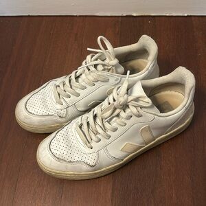 Veja V-10 All White Sneakers